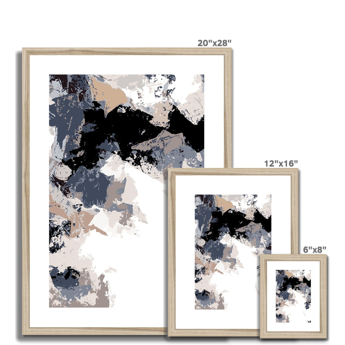 Framed Graphic Art Print, White Mat - 6x8, 8x12, 11x14, 12x16, 16x20, 18x24, 20x28 inches | FPV-1220-7692