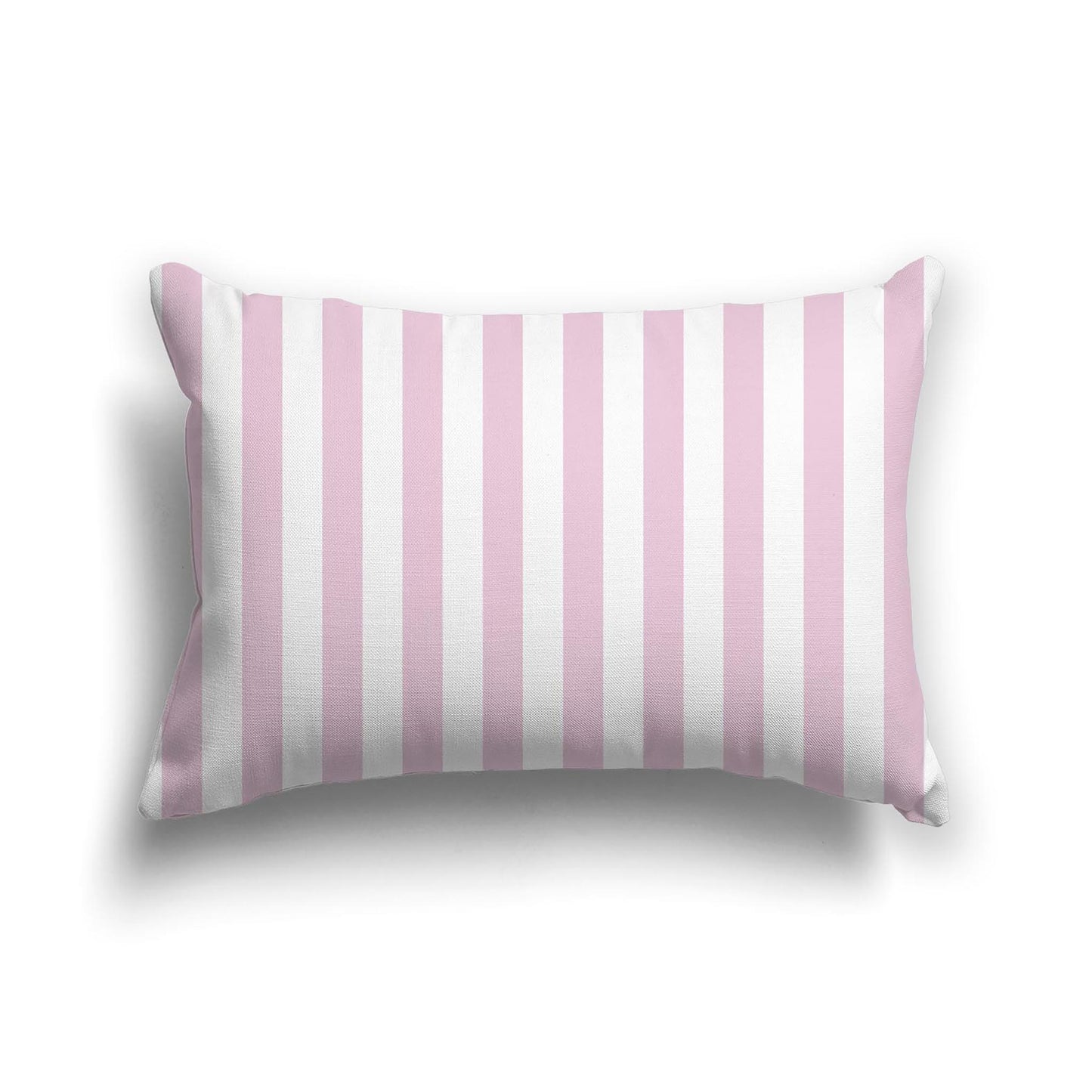 Off-White Cotton Canvas Cushion Covers with Pink Bars on Front, CACU-1081-051