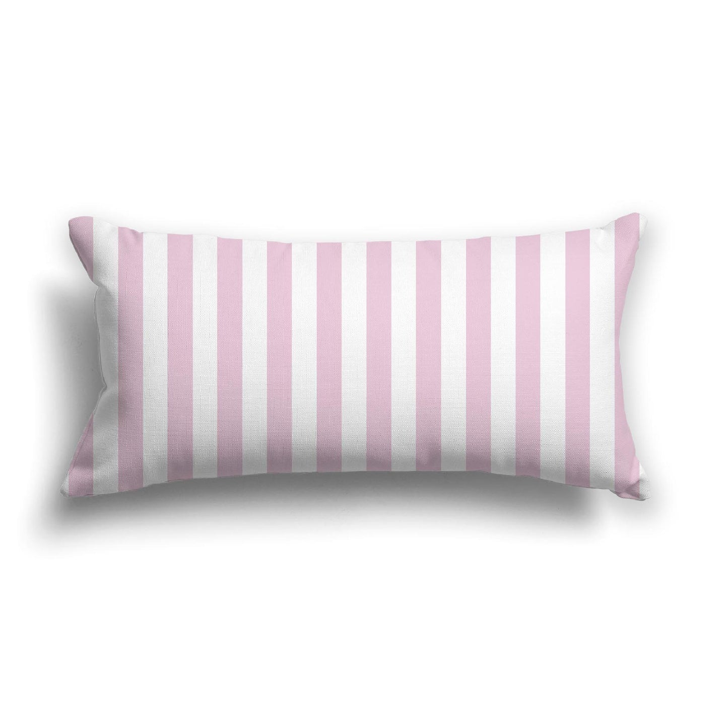 Off-White Cotton Canvas Cushion Covers with Pink Bars on Front, CACU-1081-051
