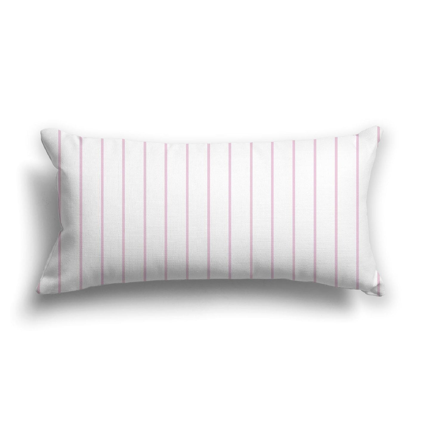 Off-White Cotton Canvas Cushion Covers with Fine Pink Stripes on Front, CACU-1081-151