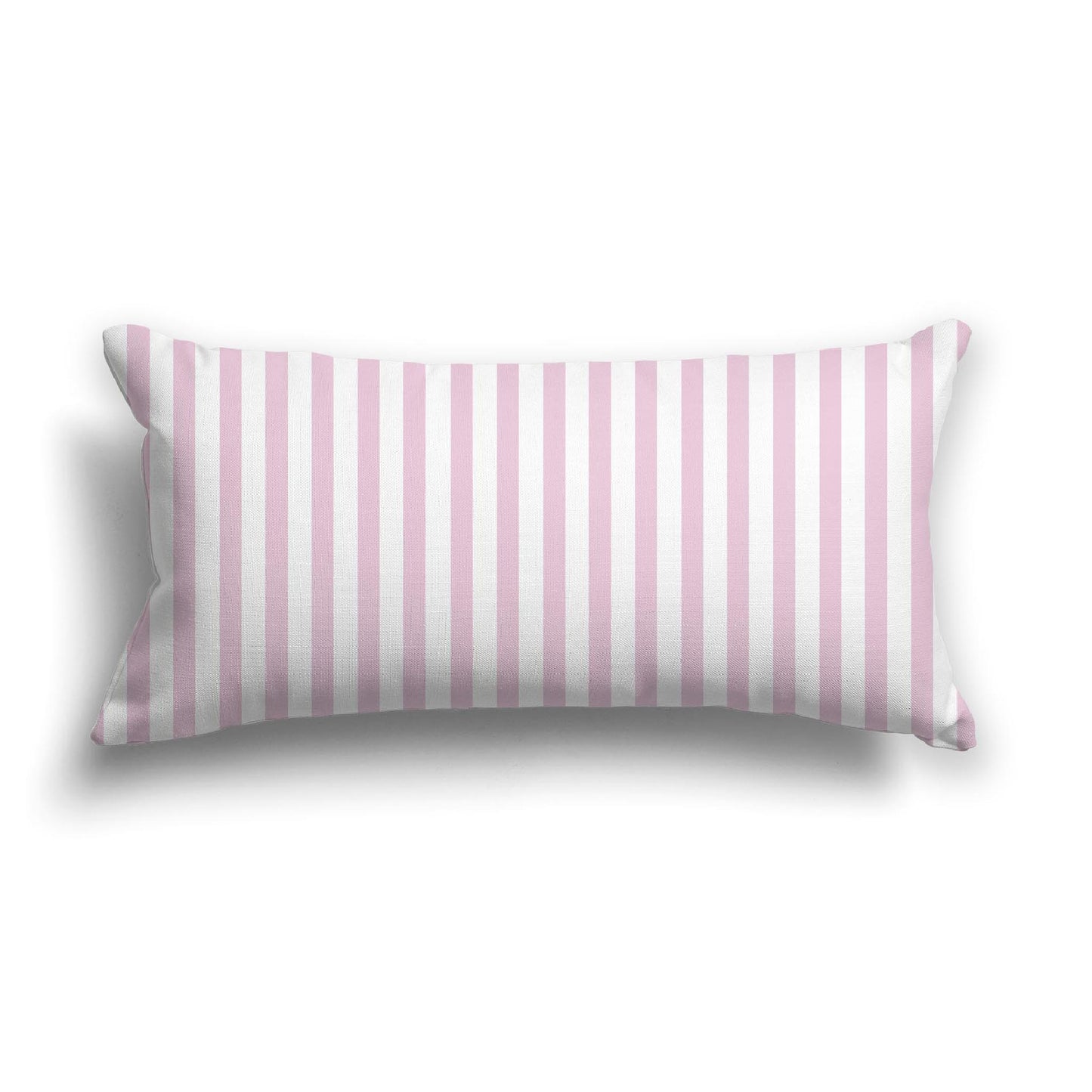 Off-White Cotton Canvas Cushion Covers with Thin Pink Bars on Front, CACU-1081-241