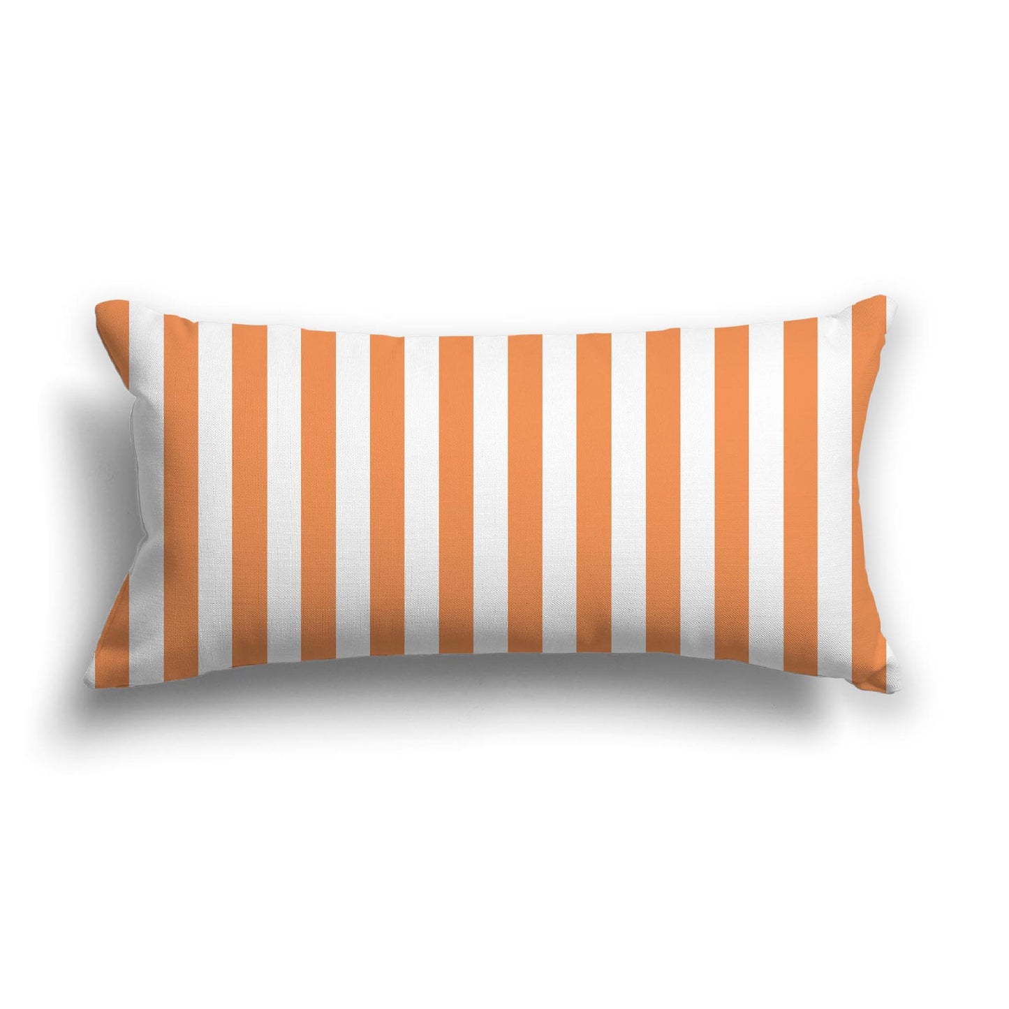 Off-White Cotton Canvas Cushion Covers with Orange Bars on Front, CACU-1181-051