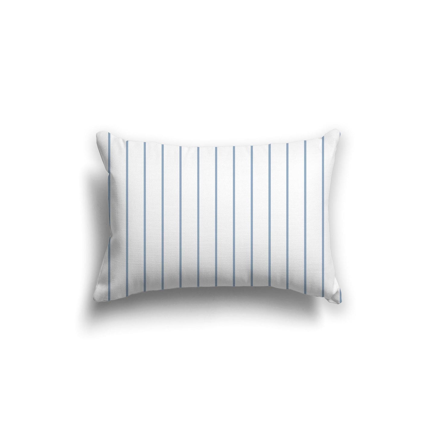 Off-White Cotton Canvas Cushion Covers with Fine Blue Stripes on Front, CACU-1231-151