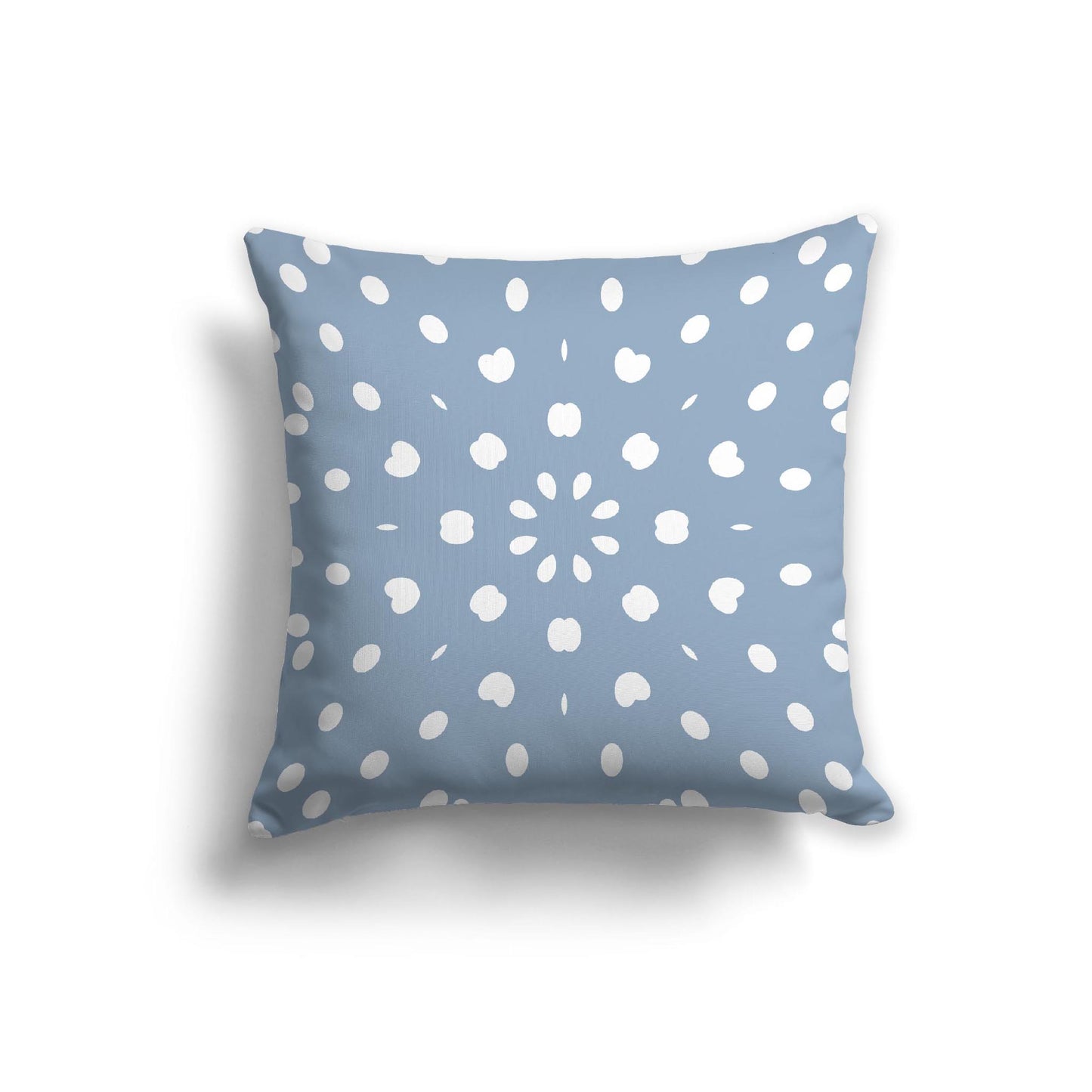 Blue Cotton Canvas Cushion Covers with Off-White Burst Pattern on Front, CACU-1231-232
