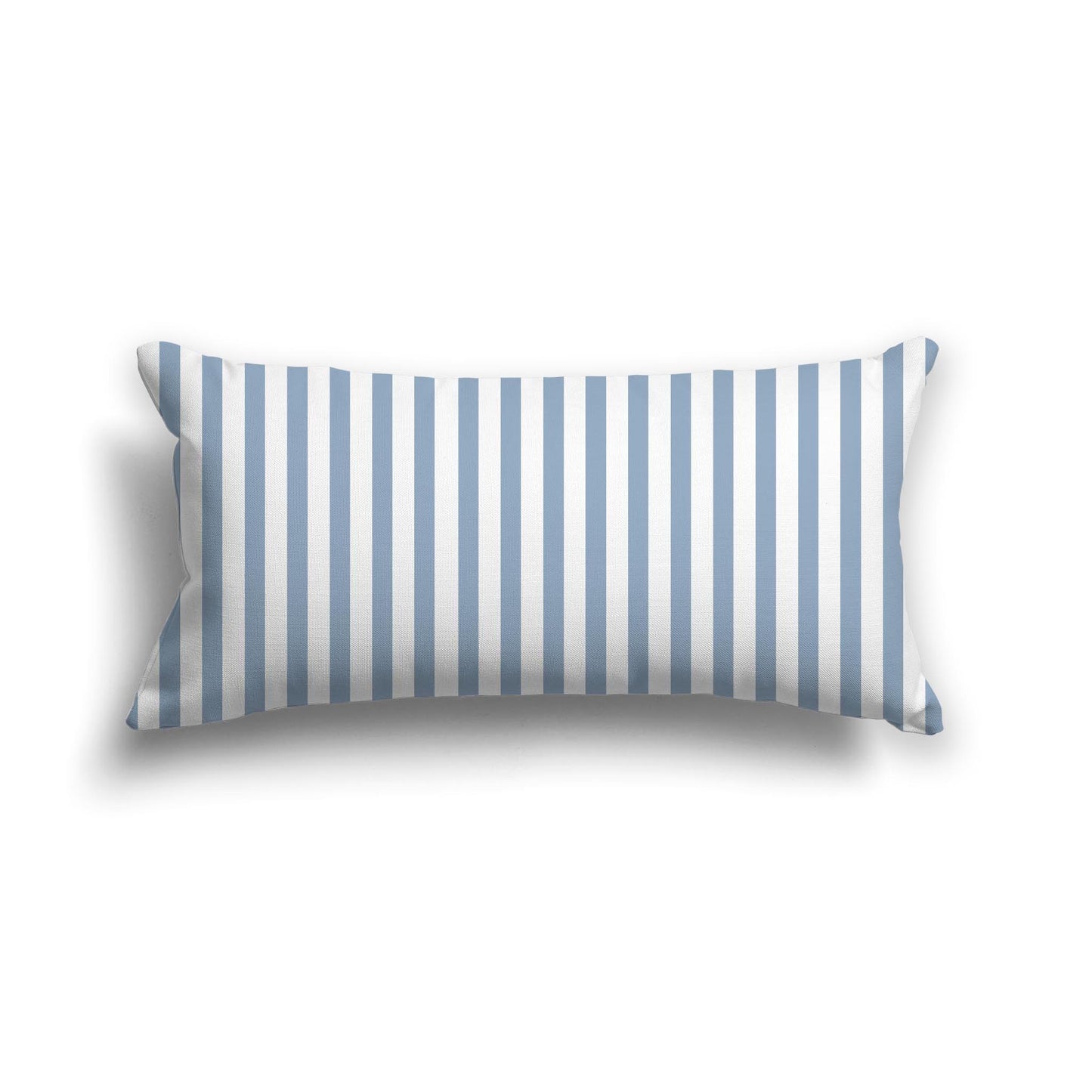 Off-White Cotton Canvas Cushion Covers with Thin Blue Bars on Front, CACU-1231-241