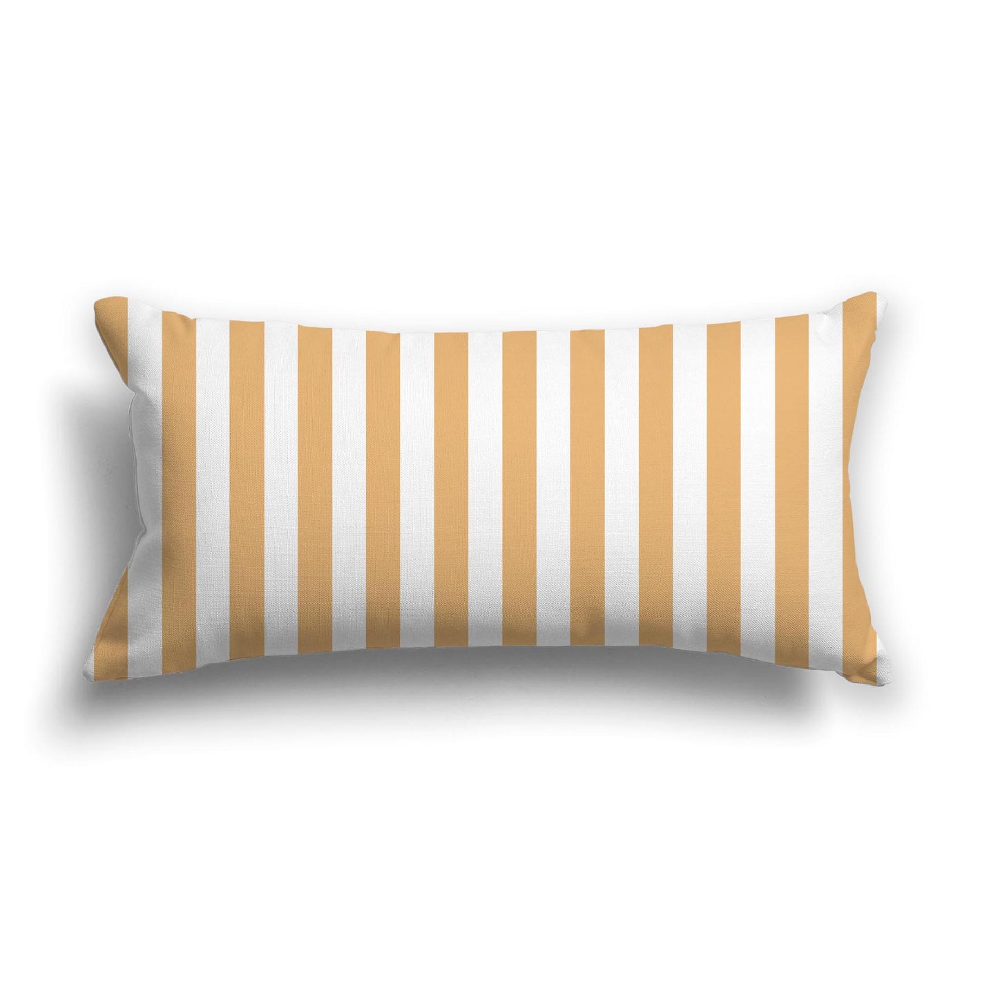 Off-White Cotton Canvas Cushion Covers with Orange Bars on Front, CACU-1232-051