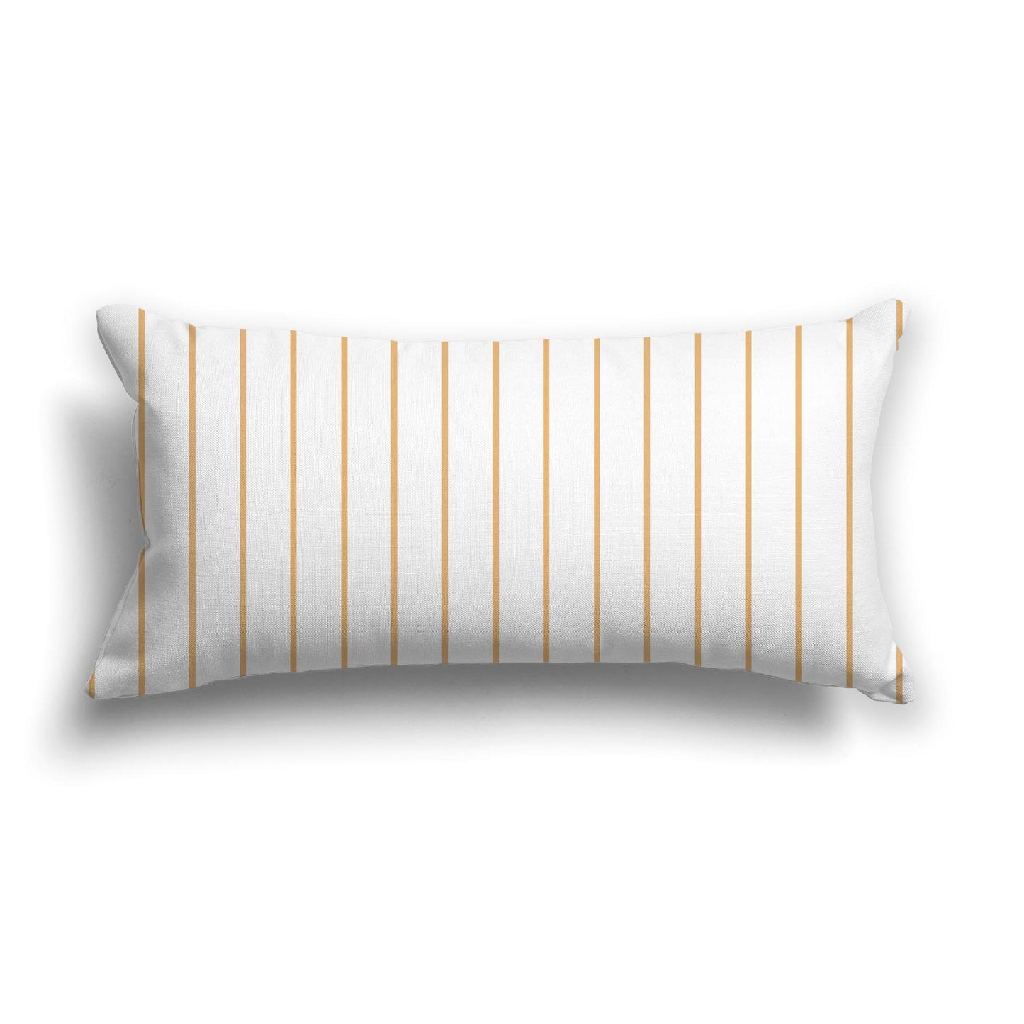 Off-White Cotton Canvas Cushion Covers with Fine Orange Stripes on Front, CACU-1232-151