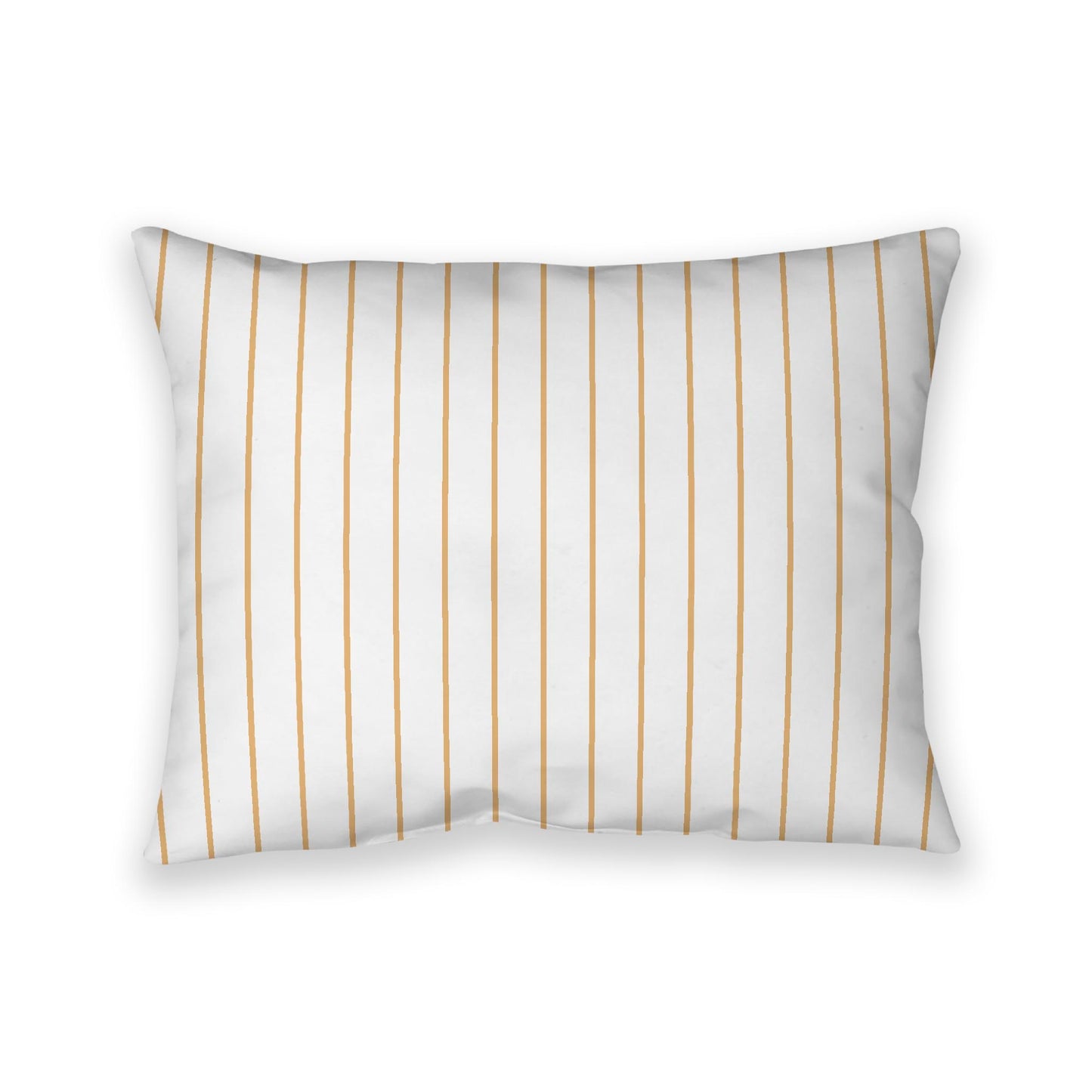 Off-White Cotton Canvas Cushion Covers with Fine Orange Stripes on Front, CACU-1232-151