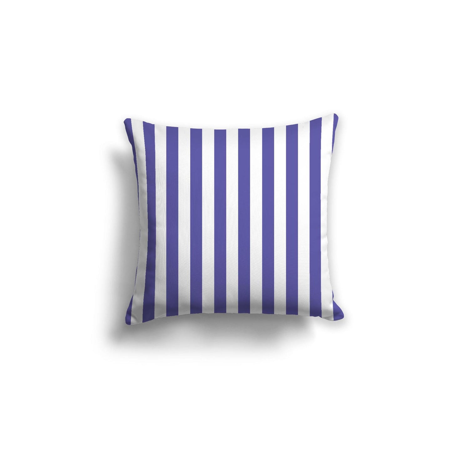 Off-White Cotton Canvas Cushion Covers with Purple Bars on Front, CACU-1300-051