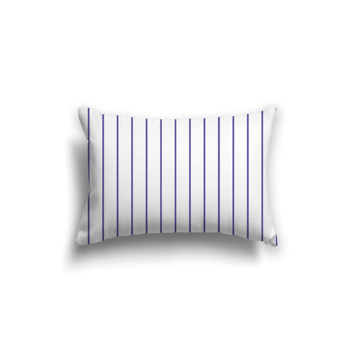 Off-White Cotton Canvas Cushion Covers with Fine Purple Stripes on Front, CACU-1300-151