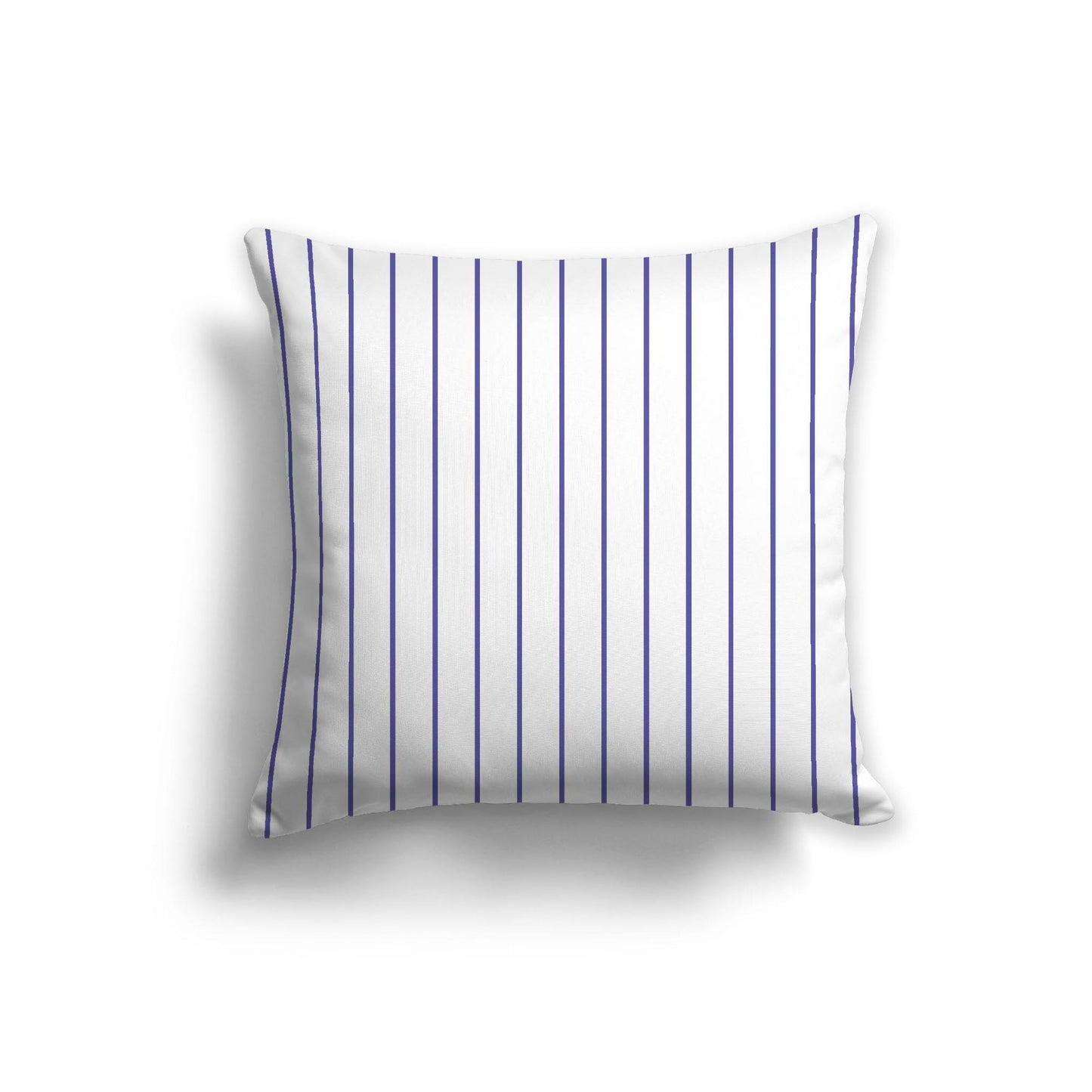 Off-White Cotton Canvas Cushion Covers with Fine Purple Stripes on Front, CACU-1300-151