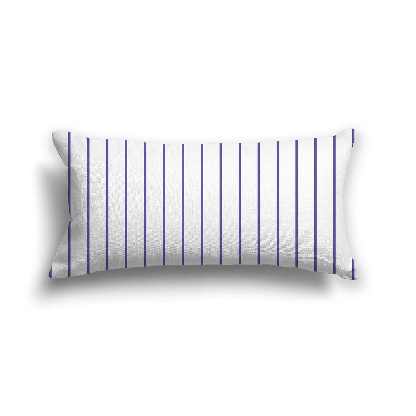 Off-White Cotton Canvas Cushion Covers with Fine Purple Stripes on Front, CACU-1300-151