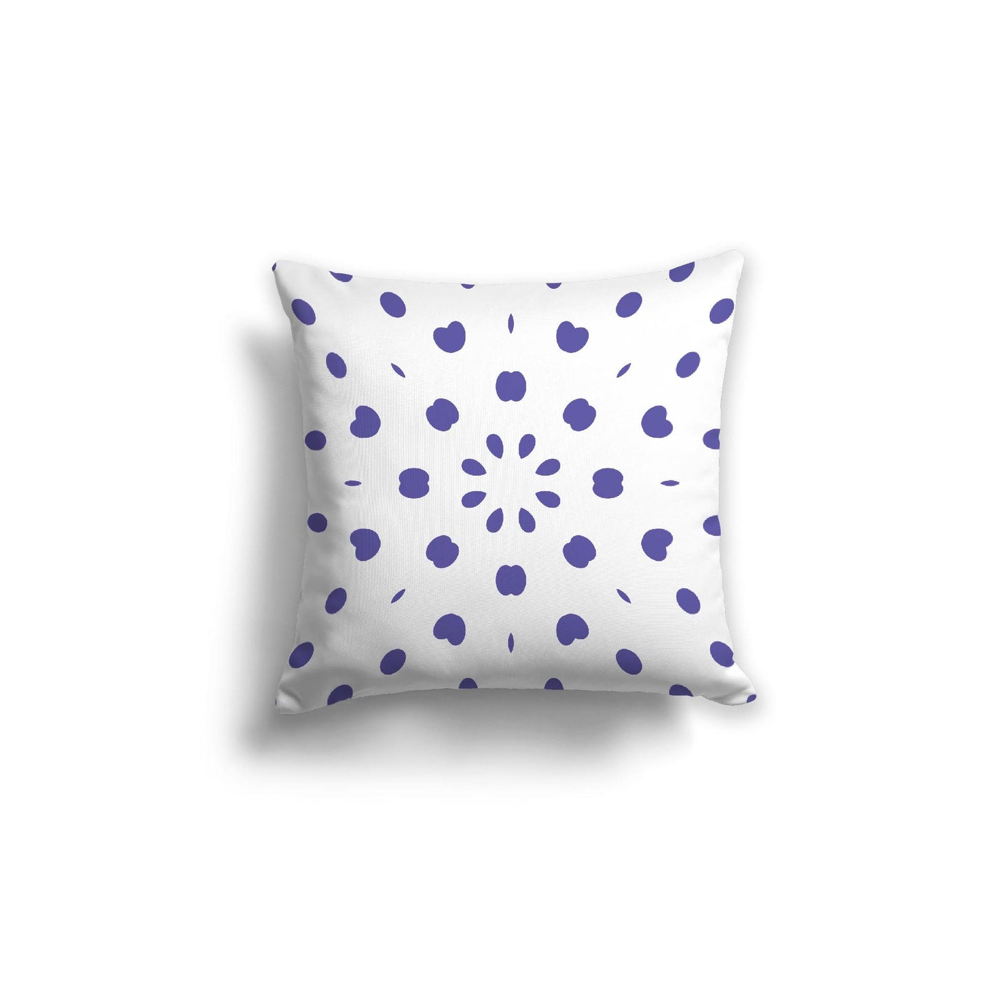 Off-White Cotton Canvas Cushion Covers with Purple Burst Pattern on Front, CACU-1300-231