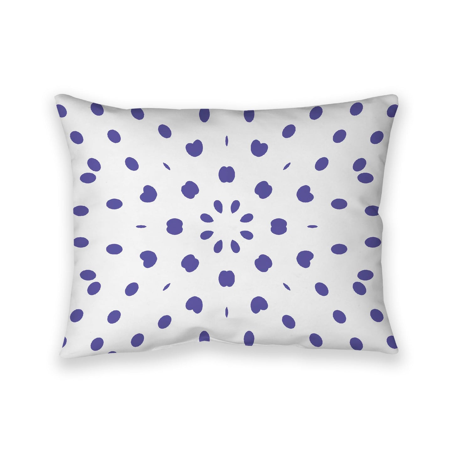 Off-White Cotton Canvas Cushion Covers with Purple Burst Pattern on Front, CACU-1300-231