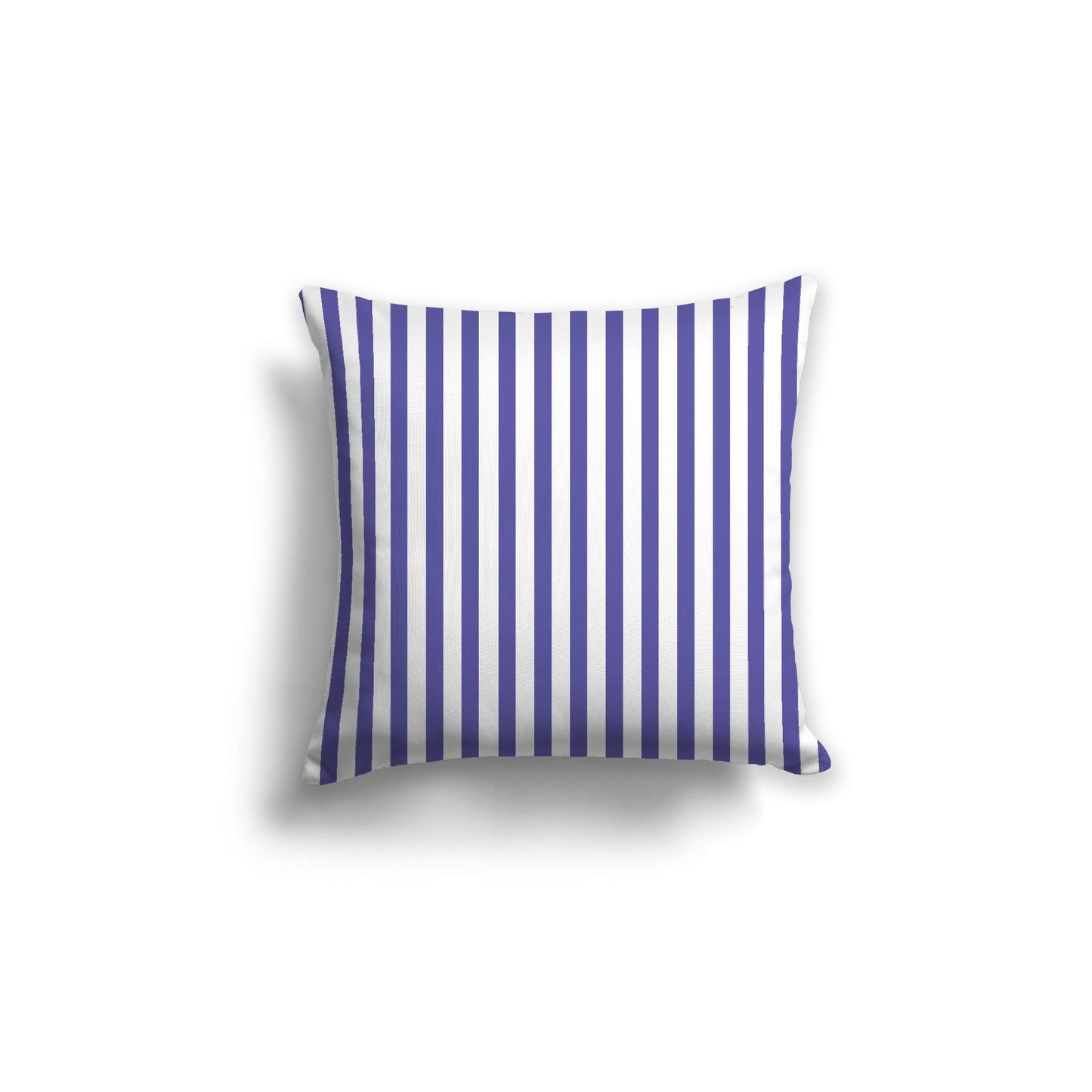Off-White Cotton Canvas Cushion Covers with Thin Purple Bars on Front, CACU-1300-241