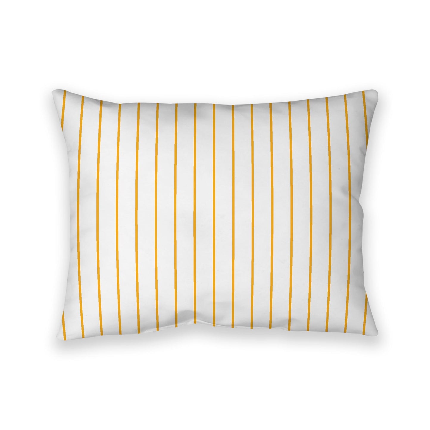 Off-White Cotton Canvas Cushion Covers with Fine Yellow-Orange Stripes on Front, CACU-1310-151