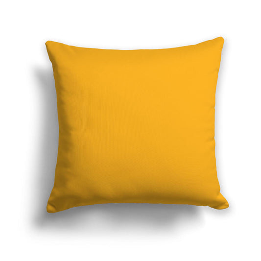 Yellow-Orange Spun Polyester Throw Pillow, USCU-1390-999