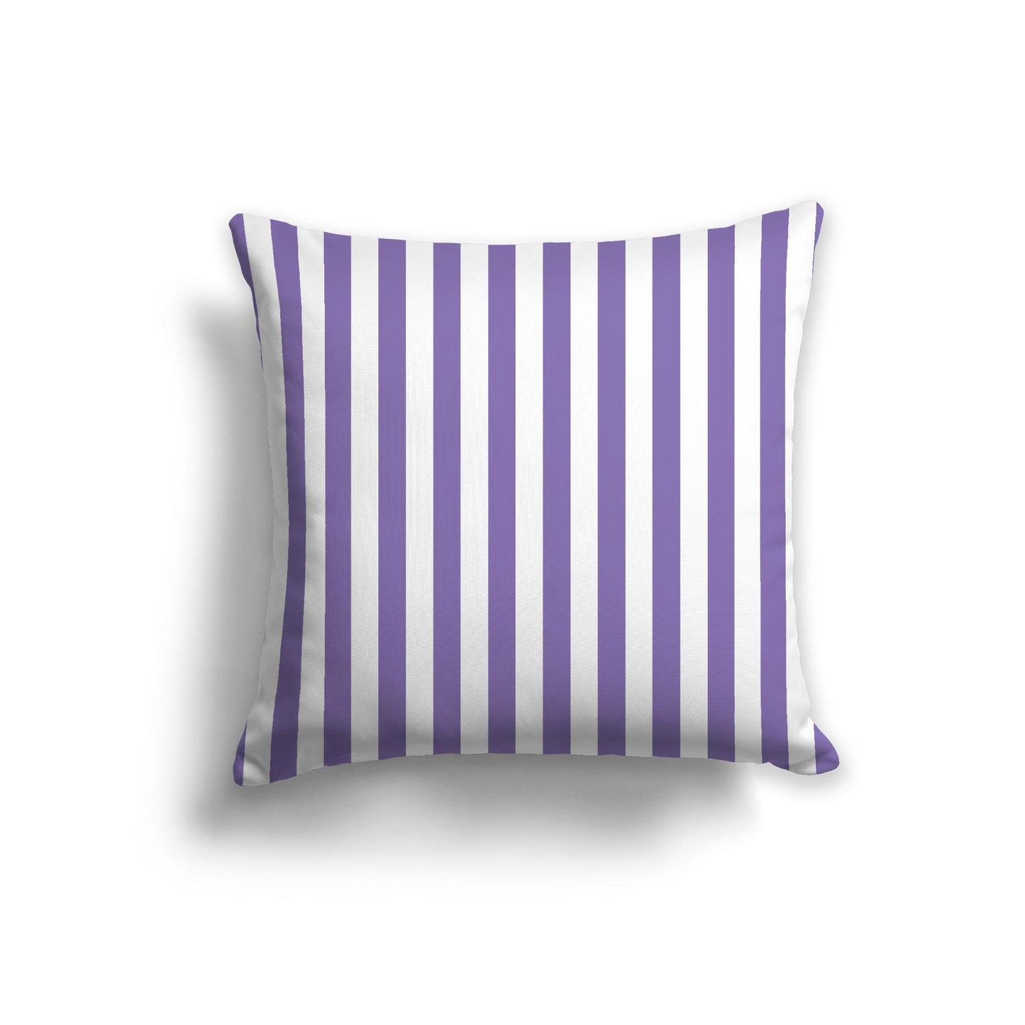 Off-White Cotton Canvas Cushion Covers with Purple Bars on Front, CACU-1320-051