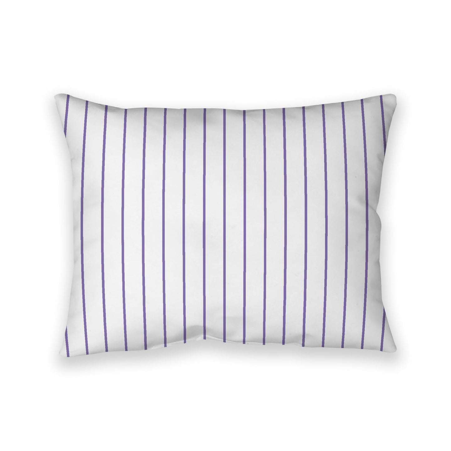 Off-White Cotton Canvas Cushion Covers with Fine Purple Stripes on Front, CACU-1320-151
