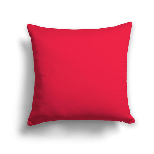 Red Spun Polyester Throw Pillow, USCU-1330-999