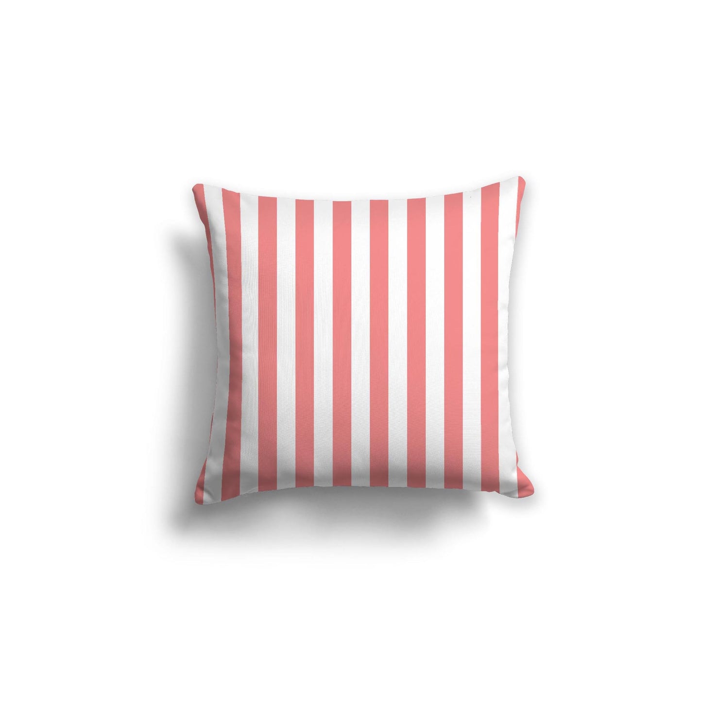 Off-White Cotton Canvas Cushion Covers with Pink Bars on Front, CACU-1340-051