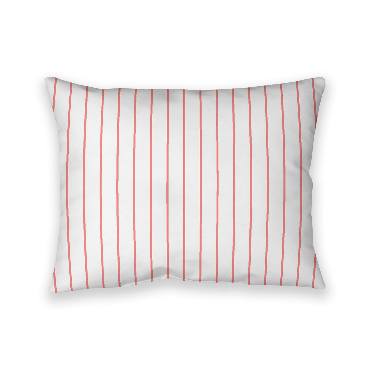 Off-White Cotton Canvas Cushion Covers with Fine Pink Stripes on Front, CACU-1340-151