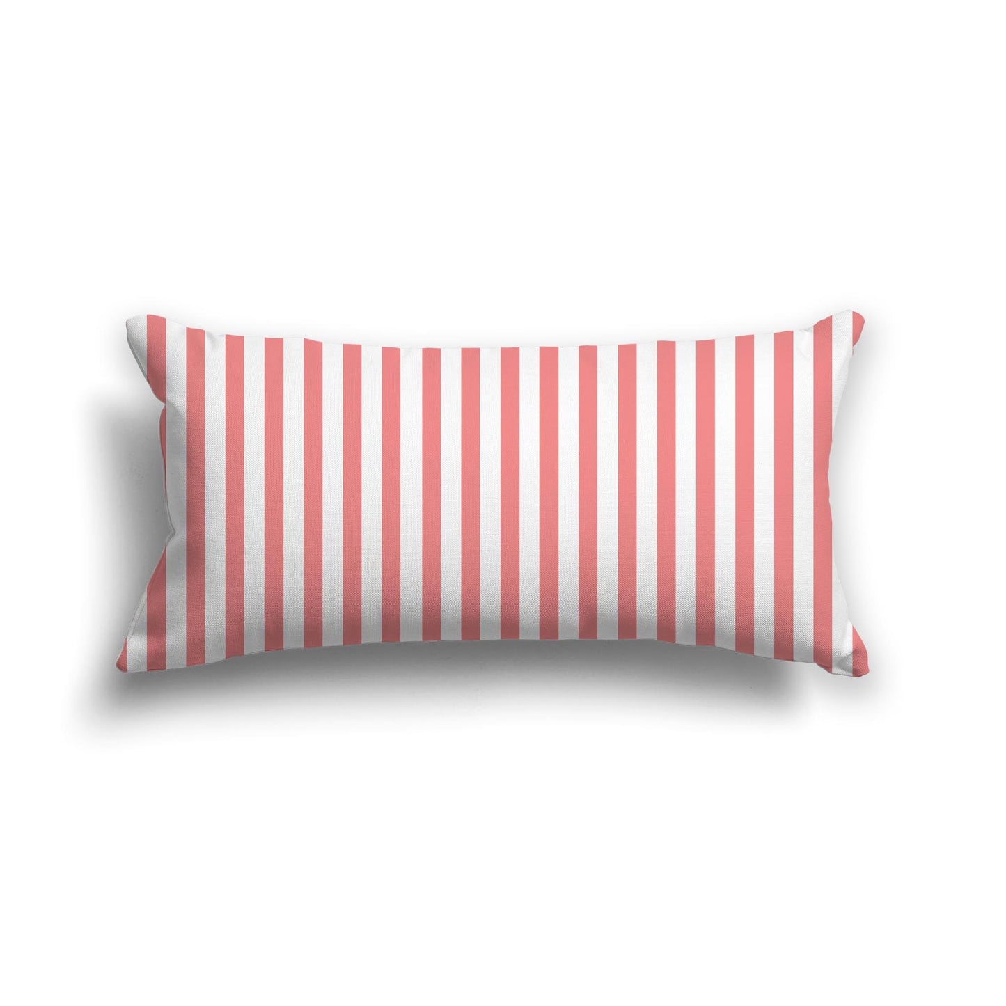 Off-White Cotton Canvas Cushion Covers with Thin Pink Bars on Front, CACU-1340-241