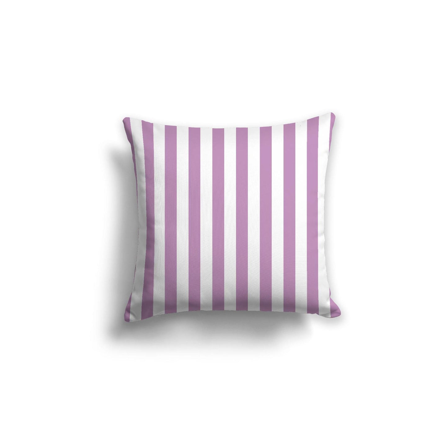 Off-White Cotton Canvas Cushion Covers with Mauve Bars on Front, CACU-1360-051