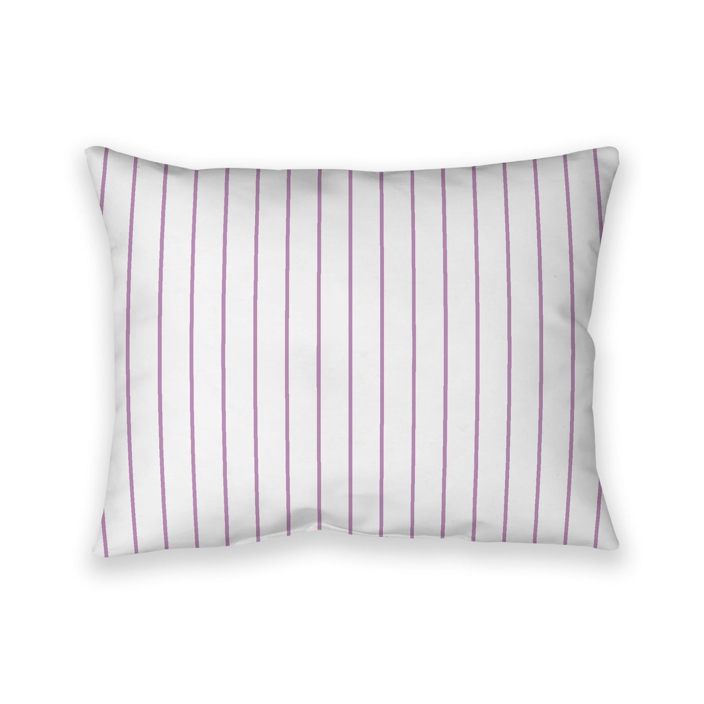 Off-White Cotton Canvas Cushion Covers with Fine Mauve Stripes on Front, CACU-1360-151