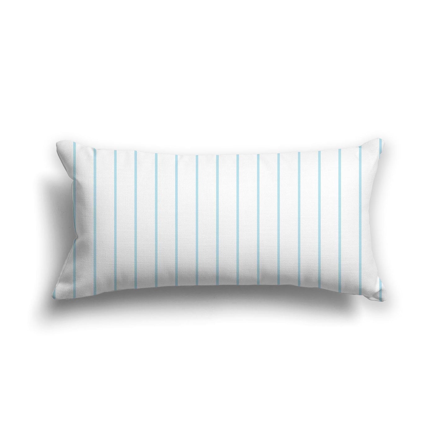 Off-White Cotton Canvas Cushion Covers with Fine Blue Stripes on Front, CACU-1370-151