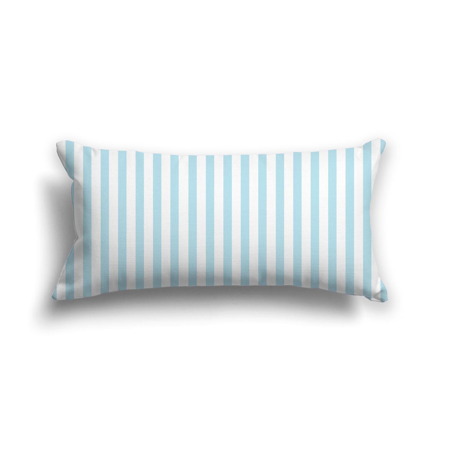 Off-White Cotton Canvas Cushion Covers with Thin Blue Bars on Front, CACU-1370-241