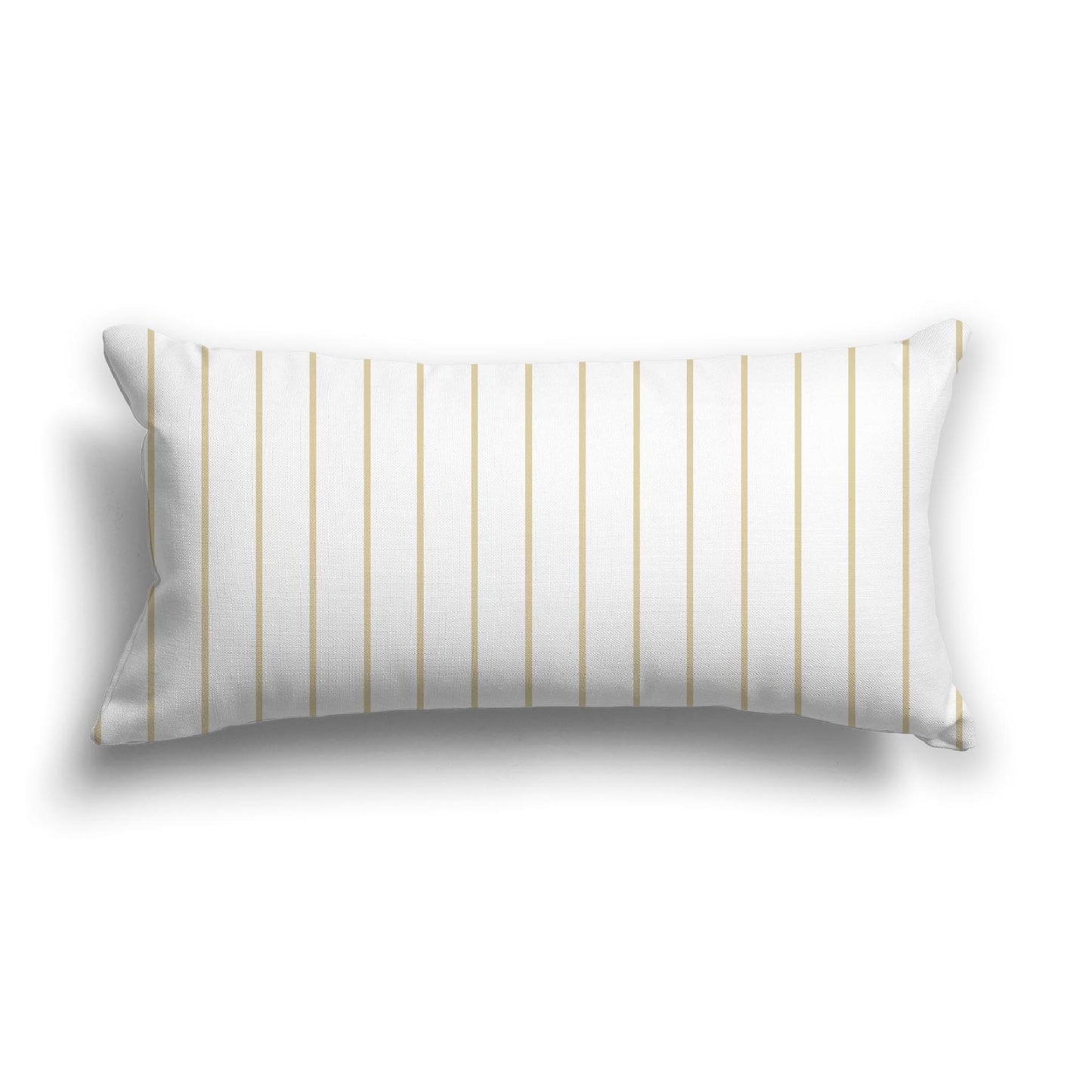 Off-White Cotton Canvas Cushion Covers with Fine Tan Stripes on Front, CACU-1371-151