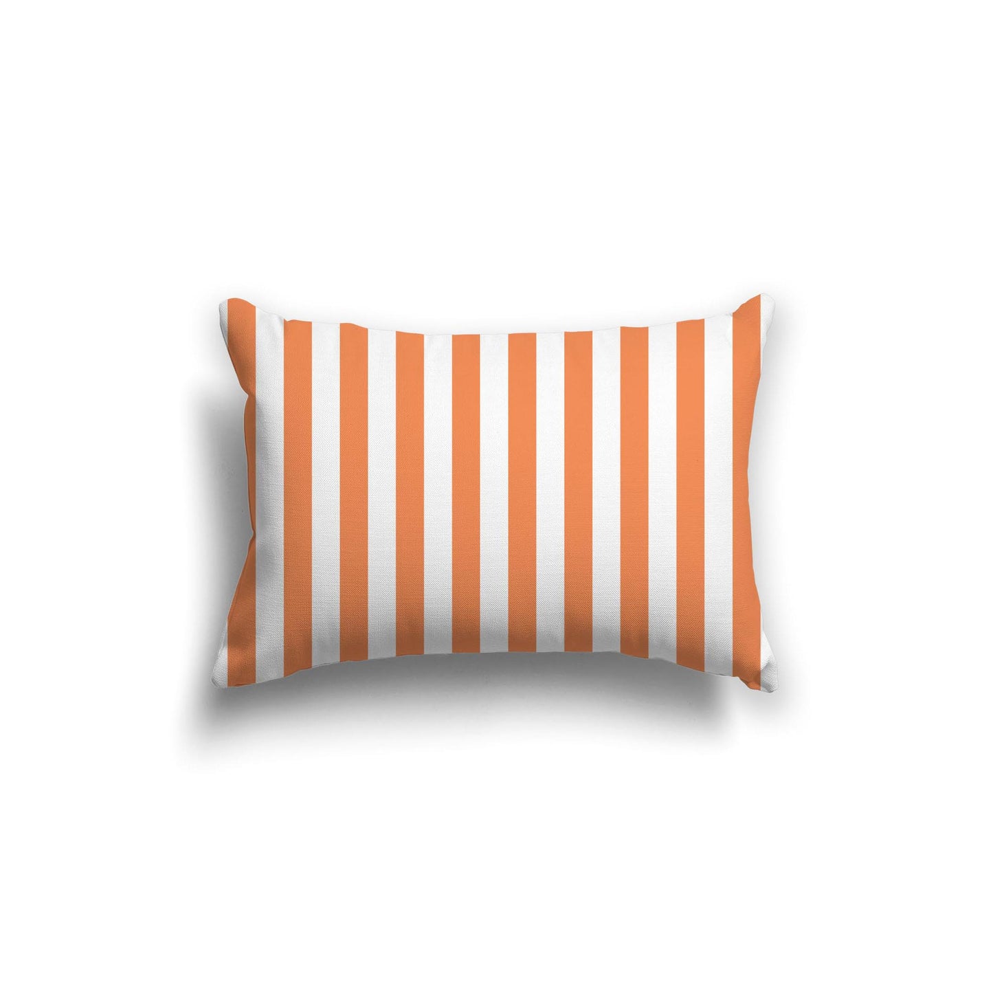 Off-White Cotton Canvas Cushion Covers with Orange Bars on Front, CACU-1380-051