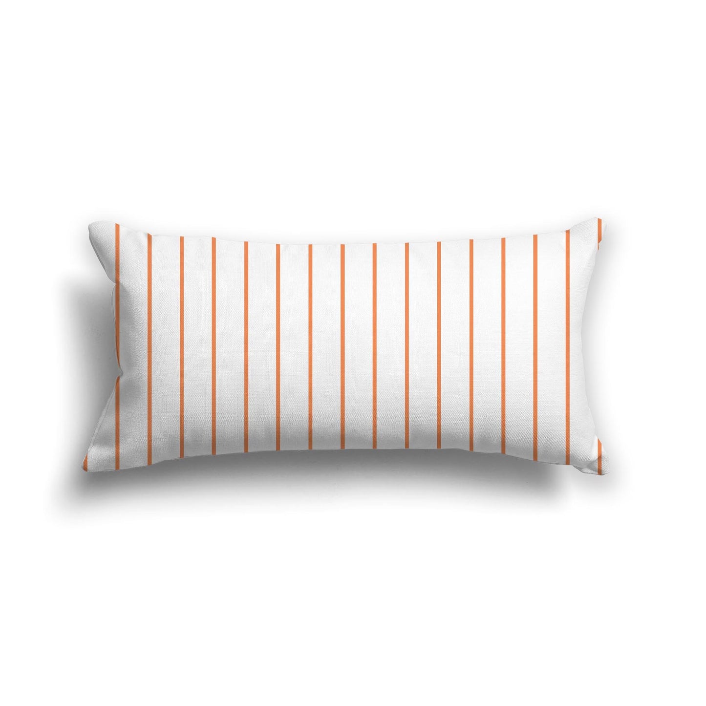 Off-White Cotton Canvas Cushion Covers with Fine Orange Stripes on Front, CACU-1380-151