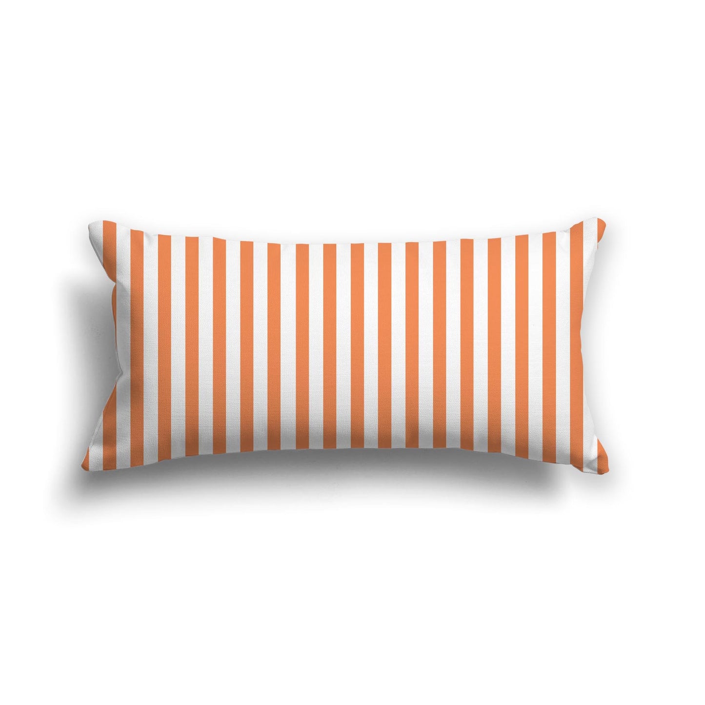 Off-White Cotton Canvas Cushion Covers with Thin Orange Bars on Front, CACU-1380-241