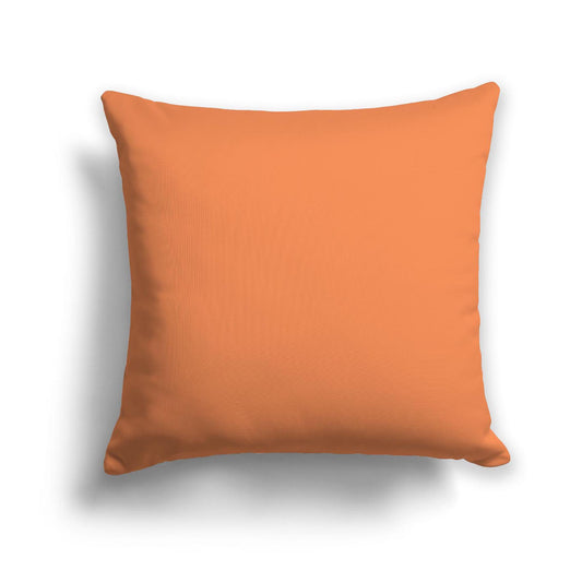 Light Orange Spun Polyester Throw Pillow, USCU-1380-999