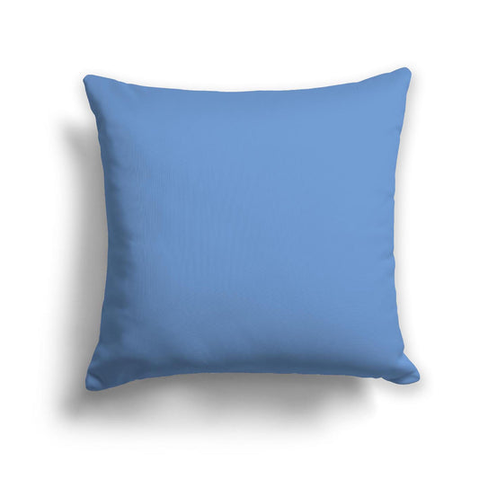Blue Spun Polyester Throw Pillow, USCU-1400-999