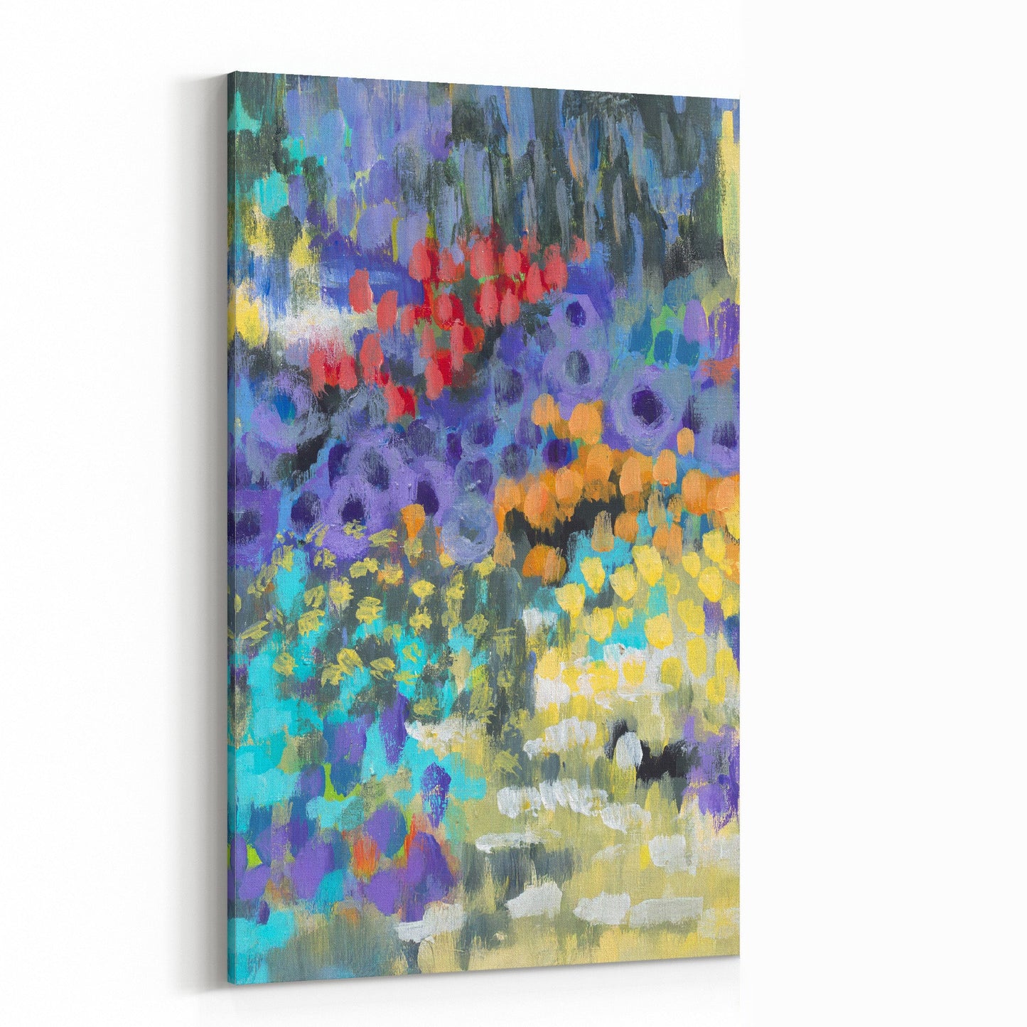 Fine Art Canvas Print - 15x24 20x32 25x40 30x48 25x56 inches | Floral Garden Three in Acrylic, CP3-2145-C