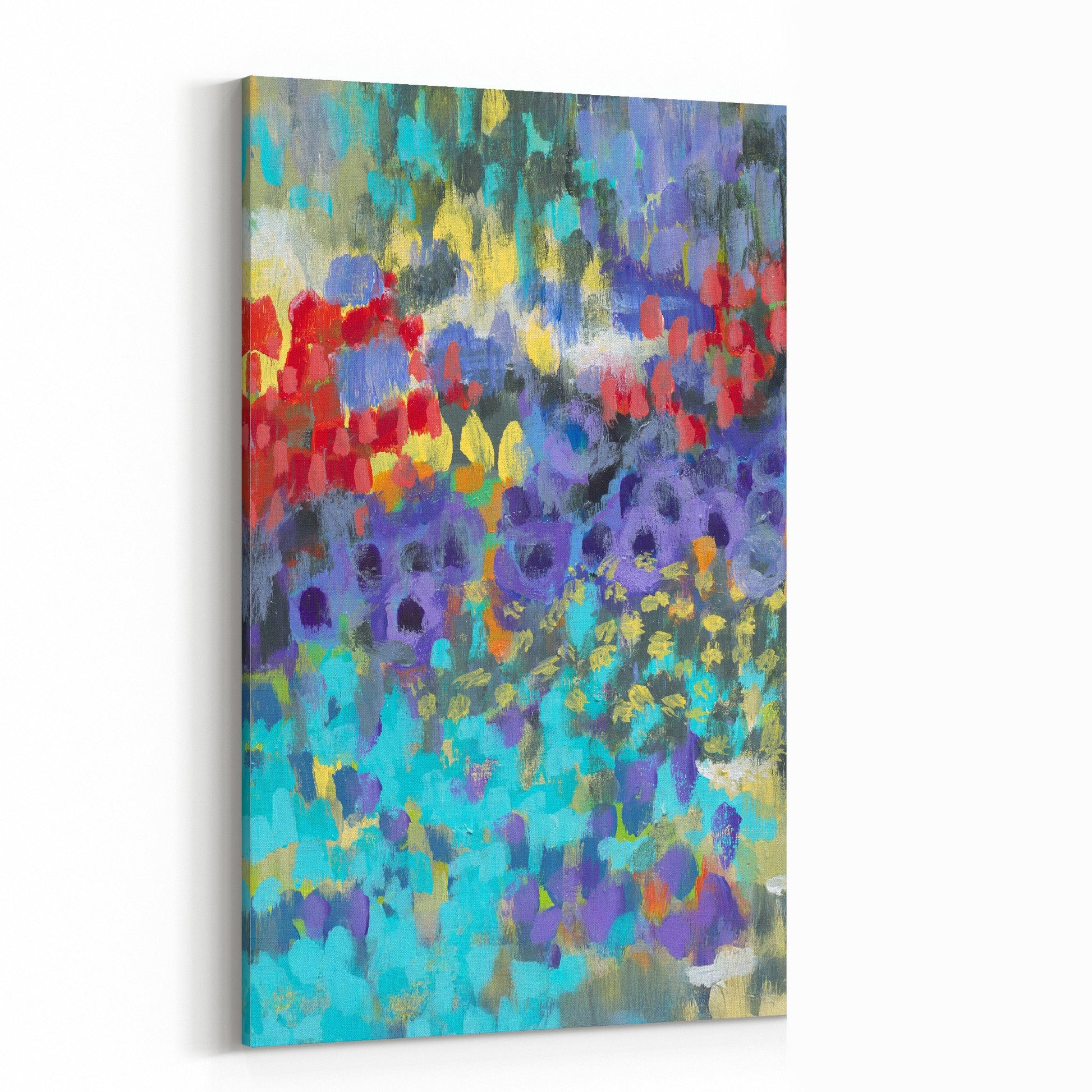 Fine Art Canvas Print - 15x24 20x32 25x40 30x48 25x56 inches | Floral Garden Three in Acrylic, CP3-2145-L