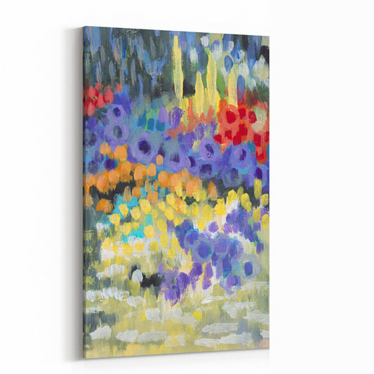 Fine Art Canvas Print - 15x24 20x32 25x40 30x48 25x56 inches | Floral Garden Three in Acrylic, CP3-2145-R