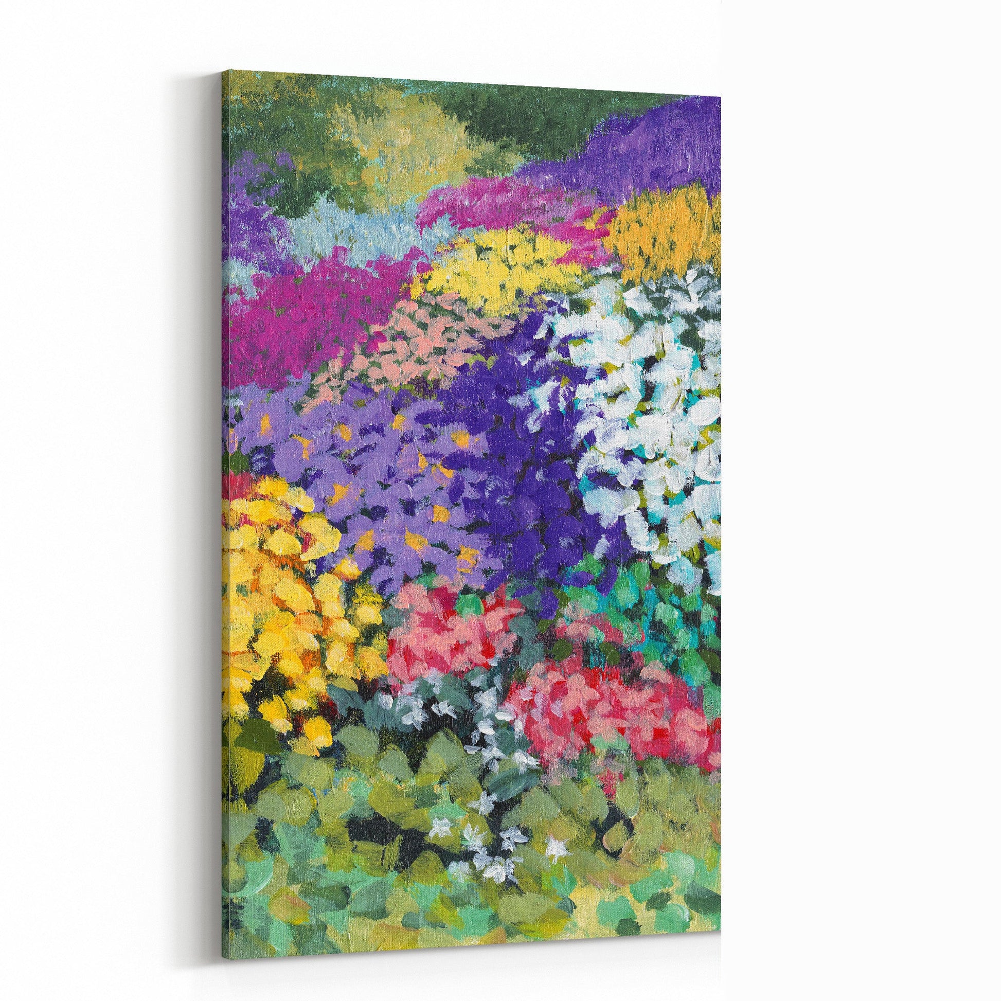 Fine Art Canvas Print - 15x24 20x32 25x40 30x48 25x56 inches | Floral Garden Three in Acrylic, CP3-2147-R