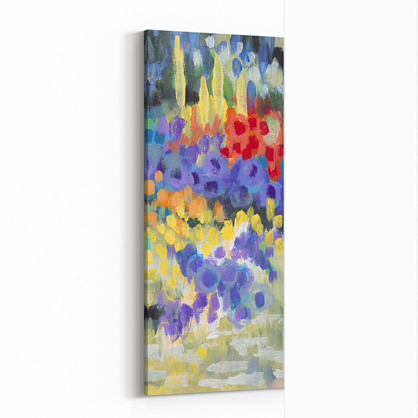 Fine Art Canvas Print - 10x24 12x29 15x36 20x48 25x60 inches | Floral Garden Two in Acrylic, CP3-2145-R