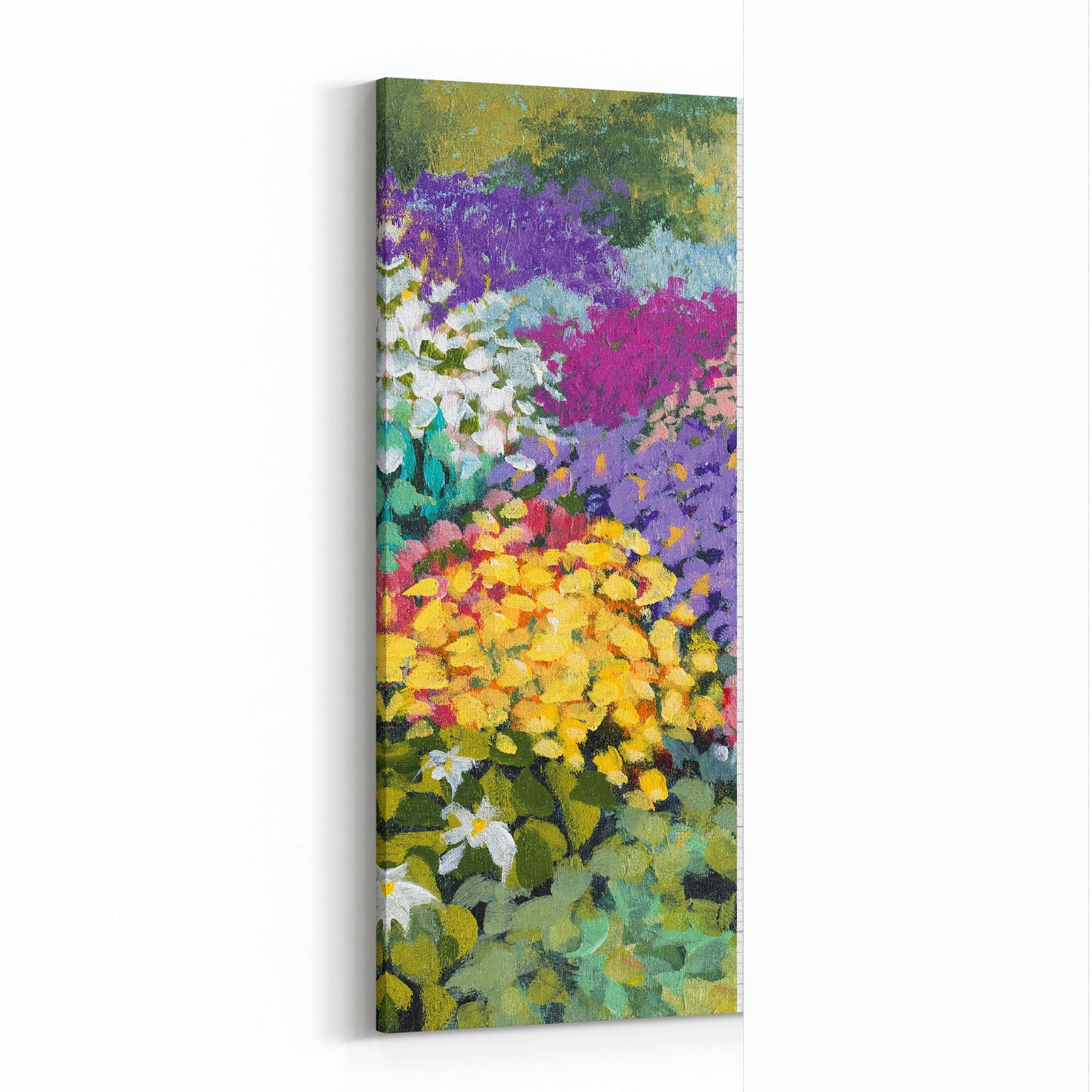 Fine Art Canvas Print - 10x24 12x29 15x36 20x48 25x60 inches | Floral Garden Three in Acrylic, CP3-2147-C