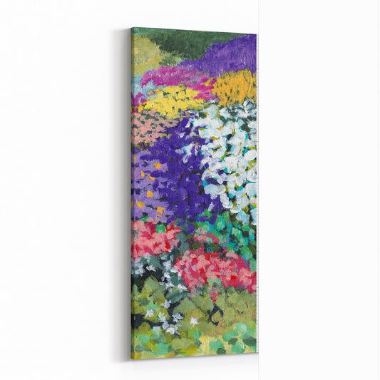 Fine Art Canvas Print - 10x24 12x29 15x36 20x48 25x60 inches | Floral Garden Three in Acrylic, CP3-2147-R