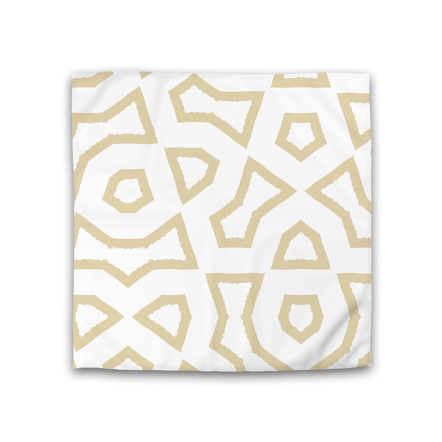 Off-white Cotton Sateen Duvet Cover, Bold Desert Sand Graphic, Double (width x length) 81 x 81 inches /  206 x 206 cm