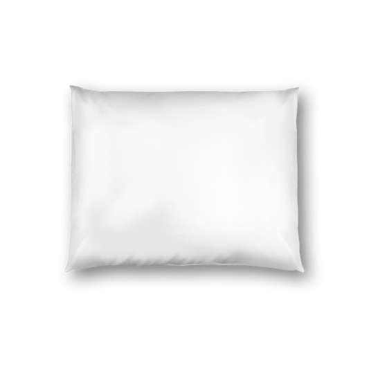 Off-White Cotton Sateen Sham, White Reverse Side, Standard - 20 x 26 inches