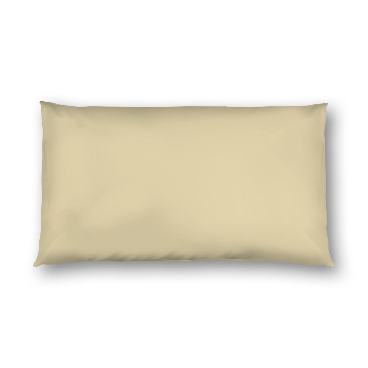 Desert Sand Cotton Sateen Sham, White Reverse Side, King - 20 x 36 inches