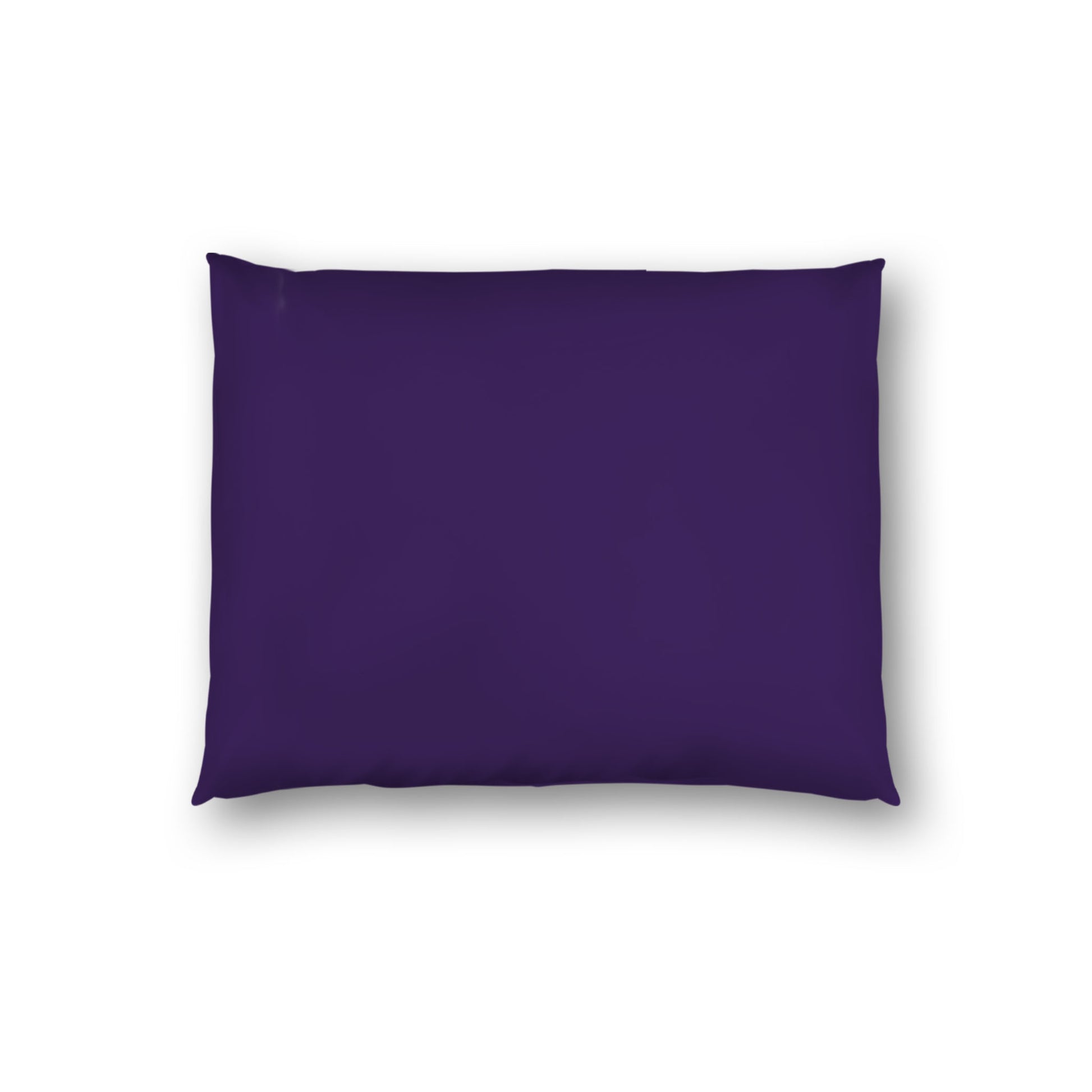 Purple Cotton Sateen Sham, White Reverse Side, Standard - 20 x 26 inches