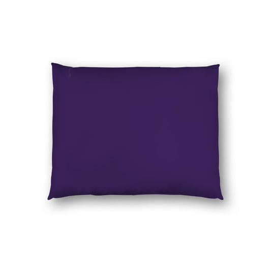Purple Cotton Sateen Sham, White Reverse Side, Standard - 20 x 26 inches