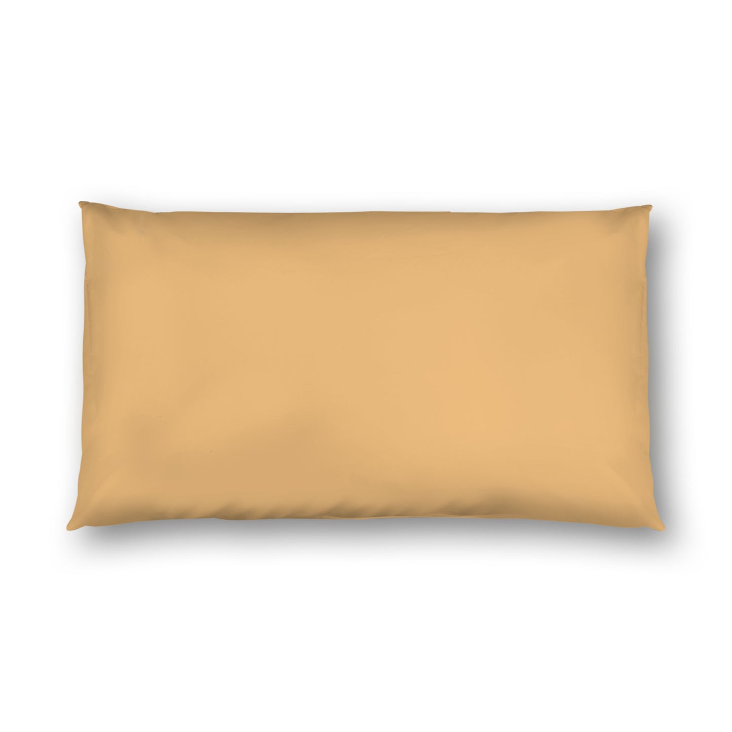Pale Orange Cotton Sateen Sham, White Reverse Side, King -  20 x 36 inches